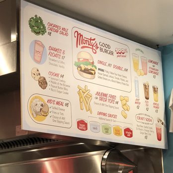 Monty's Good Burger Menu - Image 6
